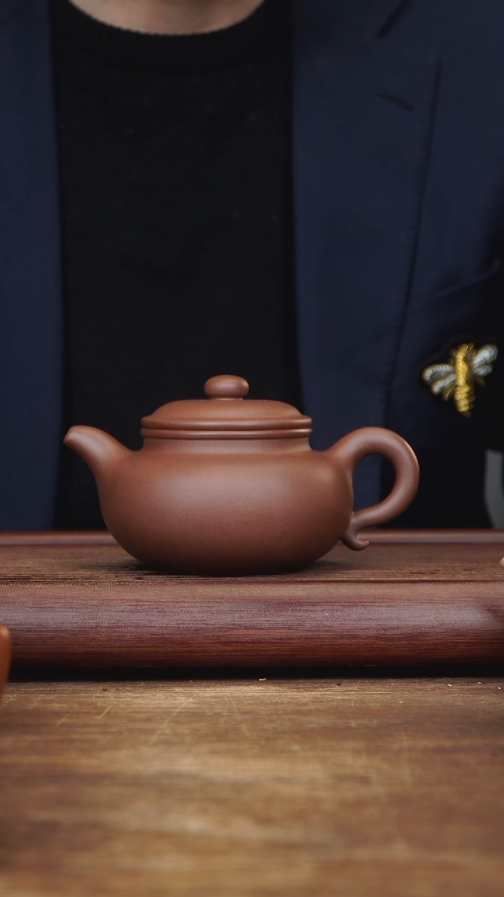 【闪购商品】紫砂茶壶350ml 全手仿古 紫泥