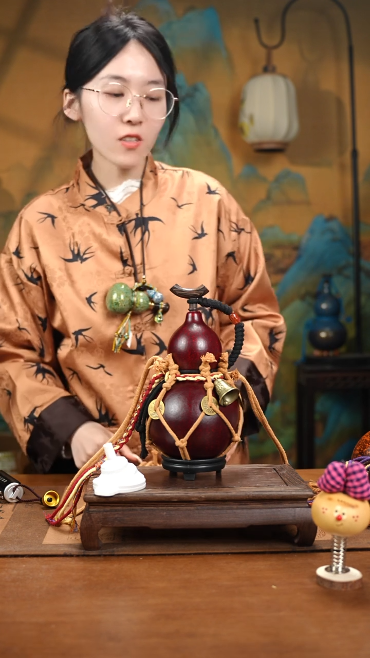 XY079网兜款大漆酒葫芦（现货现发）