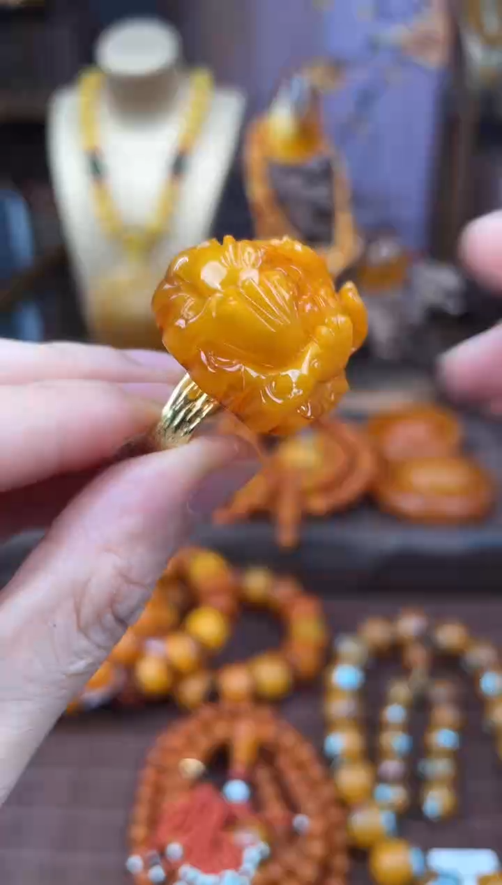 裸石琥珀未镶嵌多样性发货1，假一赔4