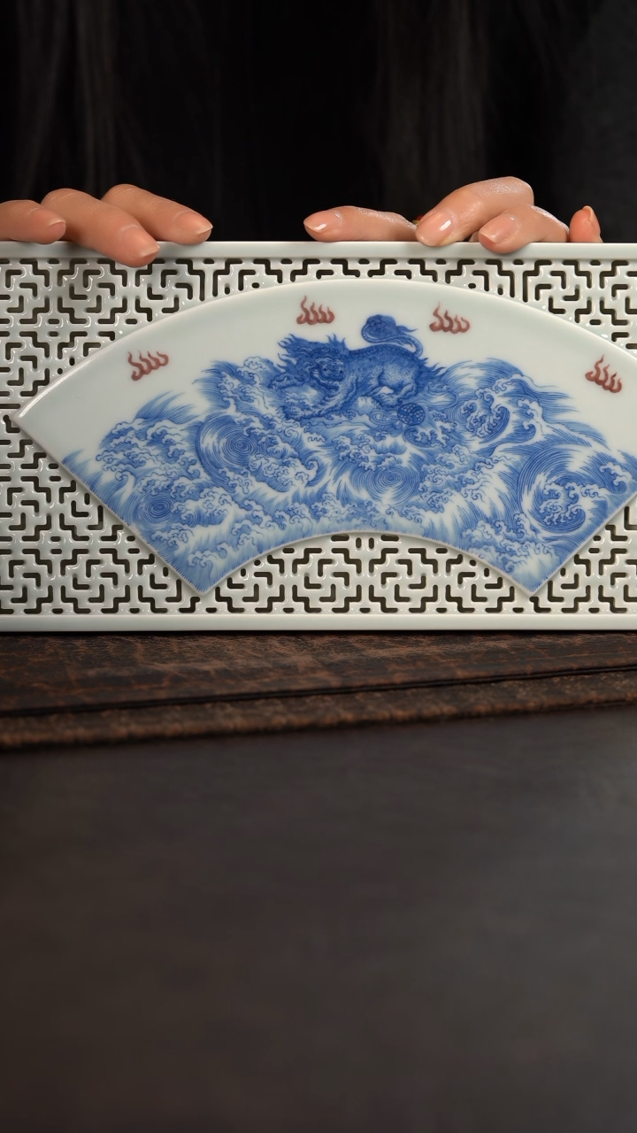 【闪购商品】杯聚澜堂青红雕刻海水狮子干泡