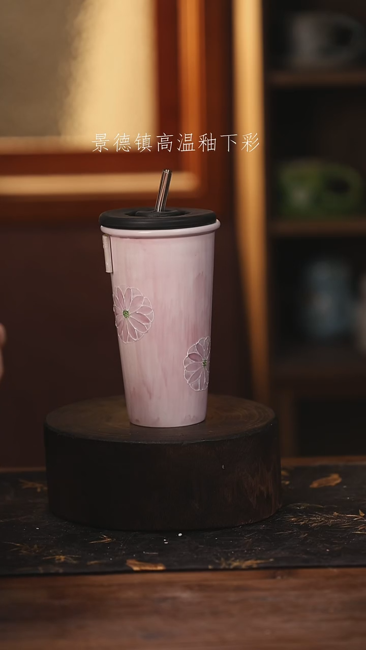陶瓷景德镇高温釉下手绘陶瓷@L191@