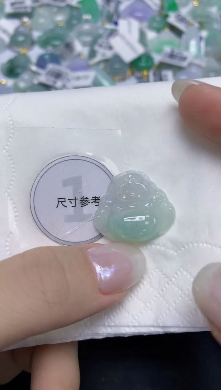 颈饰未镶嵌翡翠天然缅甸翡翠A货百元以上9元证书费自理