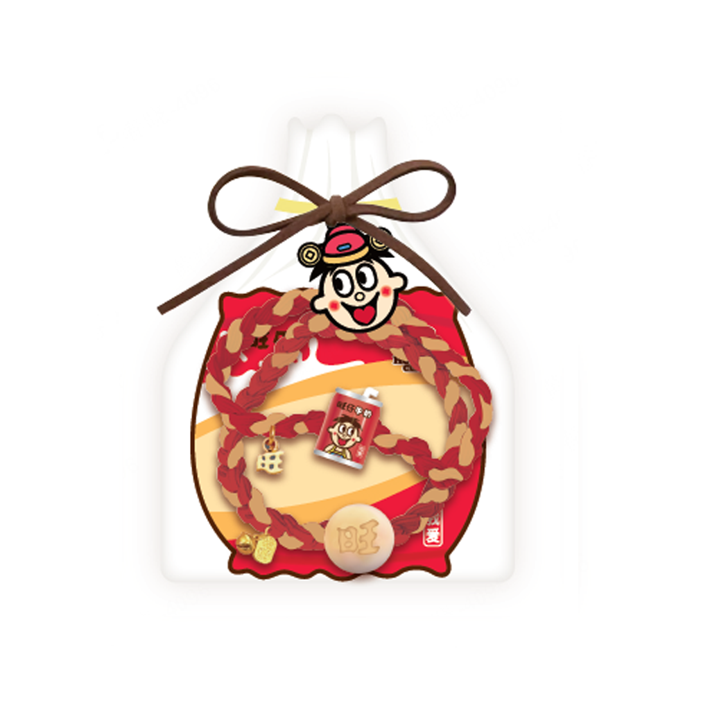 旺旺如意系列对装趣味发饰(旺仔牛奶发绳)