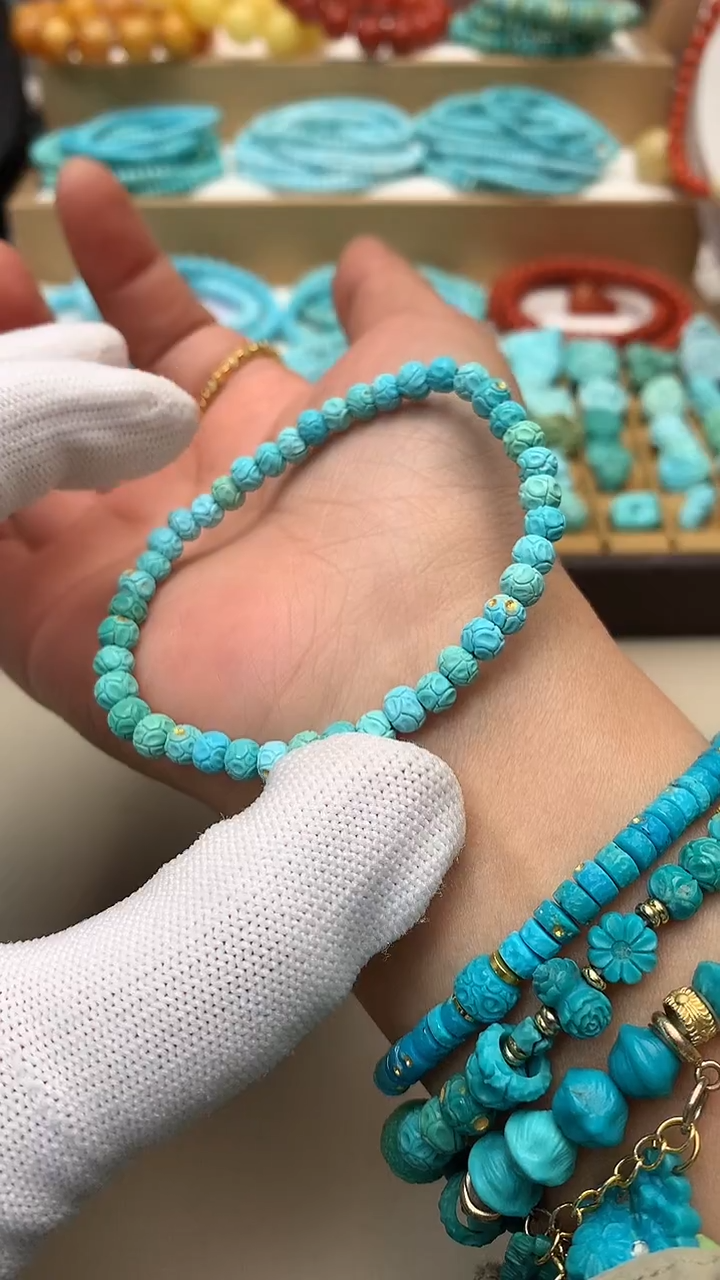 未镶嵌绿松石项链34