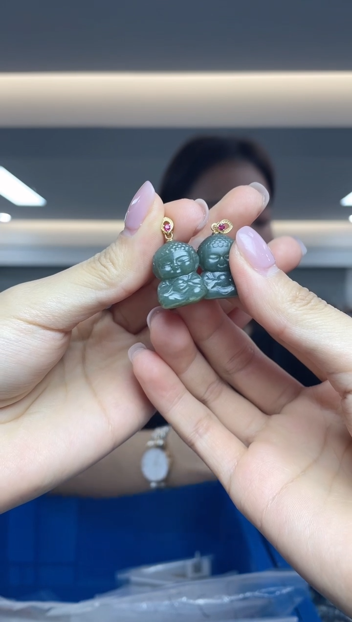 【闪购商品】和田玉`银S925镶嵌（多样性发一件）