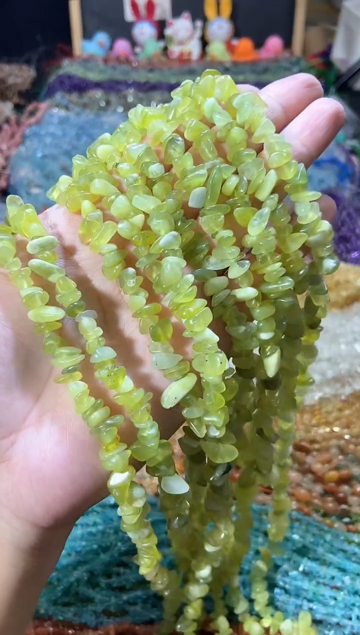 水晶珠宝半成品未镶嵌青提