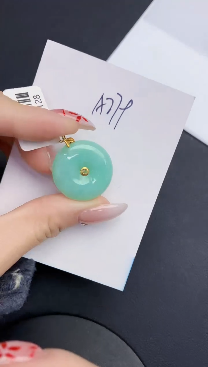 【闪购商品】翡翠颈饰18K金镶嵌0000000000