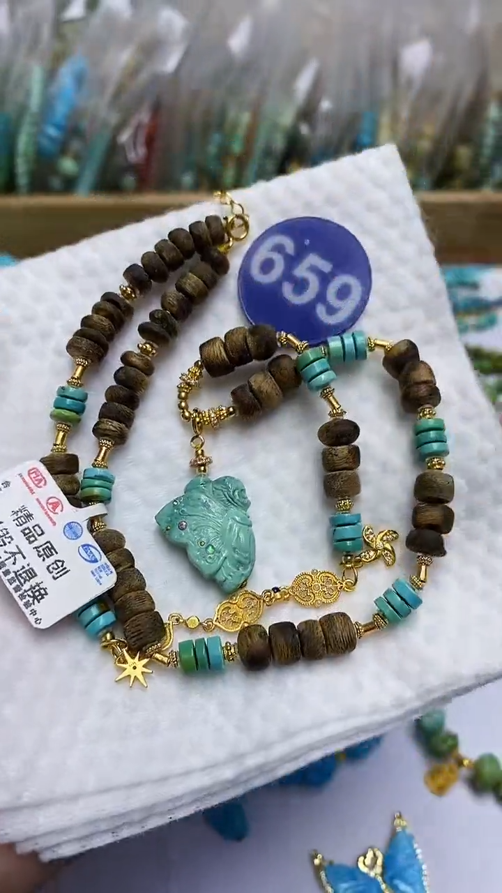 【闪购商品】绿松石项链未镶嵌659