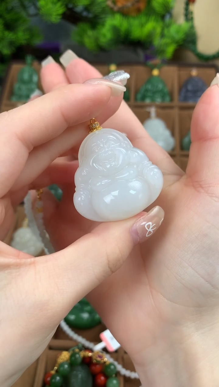 【闪购商品】和田玉颈饰未镶嵌吊坠35mm