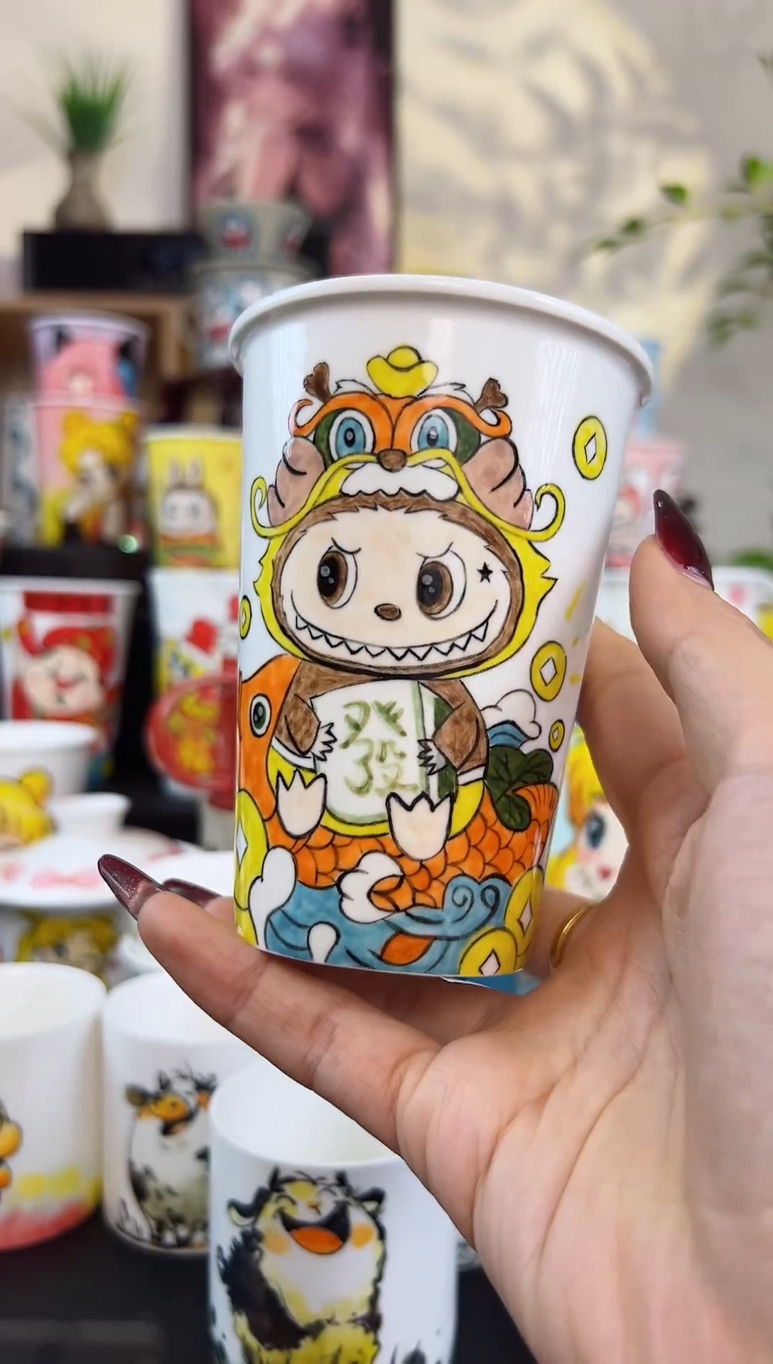 【闪购商品】摆件笙笙漫 手工手工陶瓷杯杯