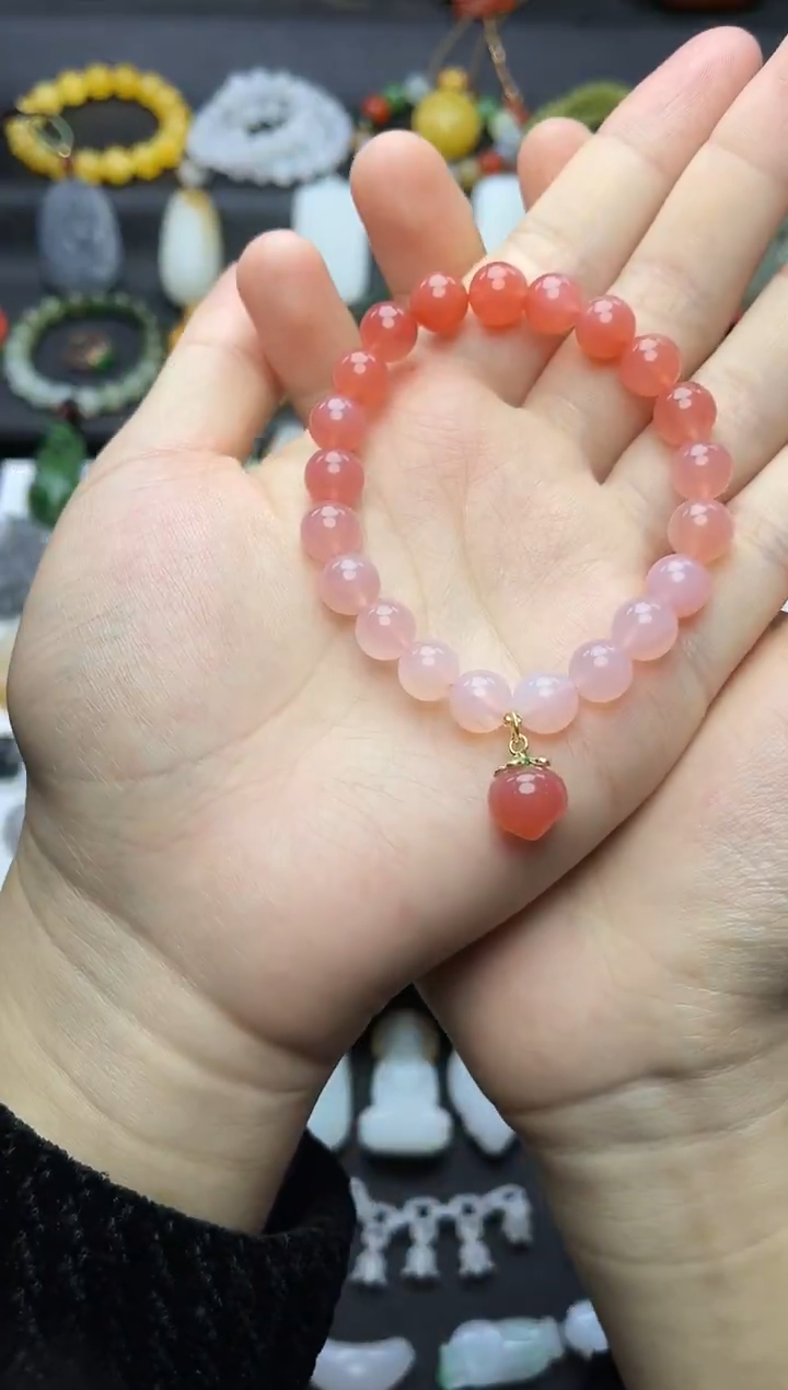 未镶嵌手串玛瑙/玉髓盐源玛瑙手串06