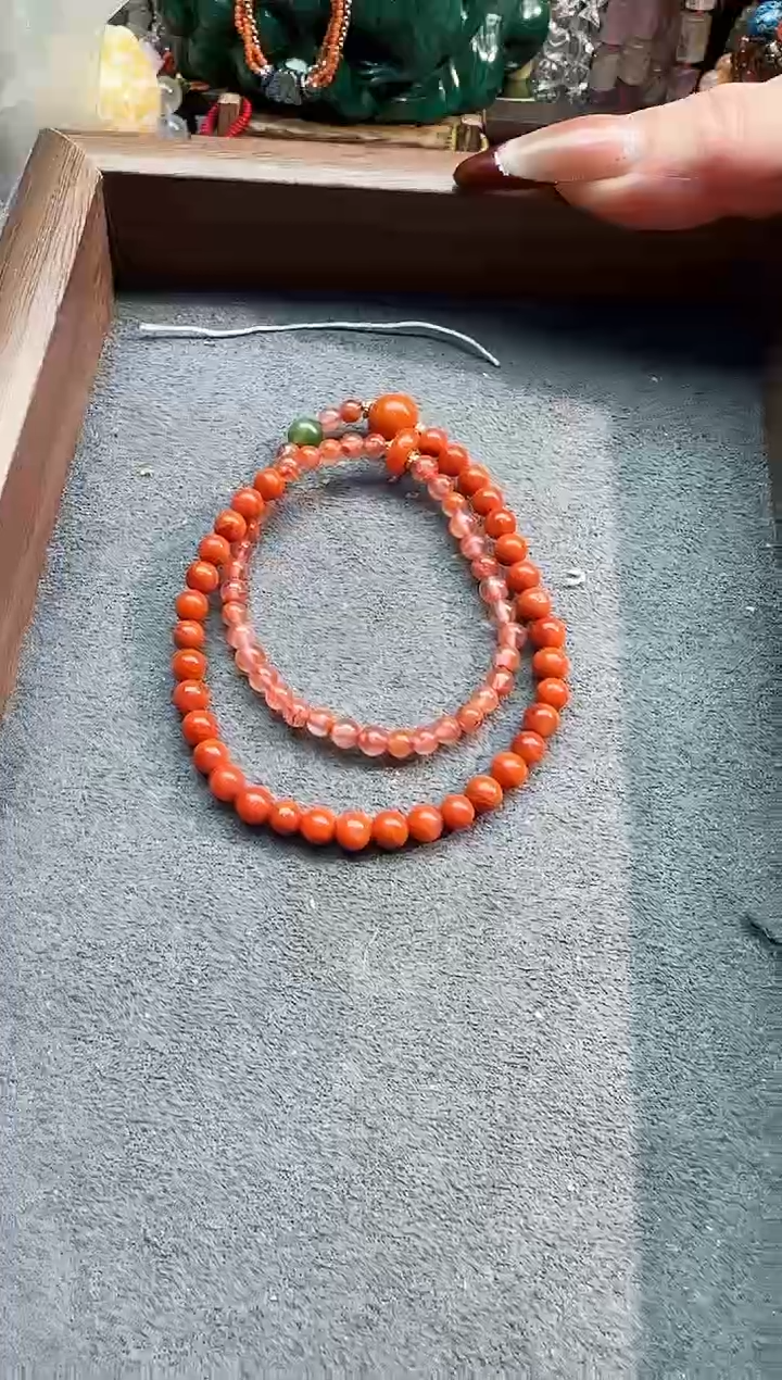 【闪购商品】南红玛瑙手链银S925镶嵌5663334