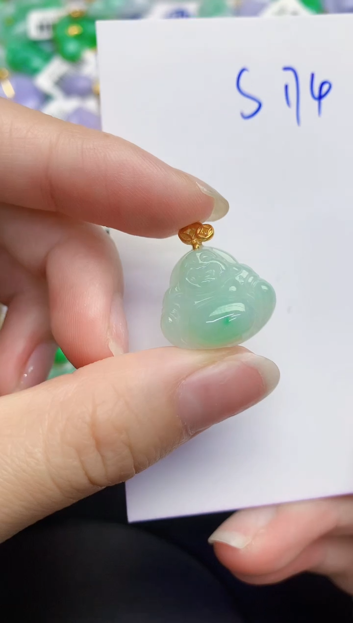 颈饰未镶嵌翡翠缅甸天然翡翠A货