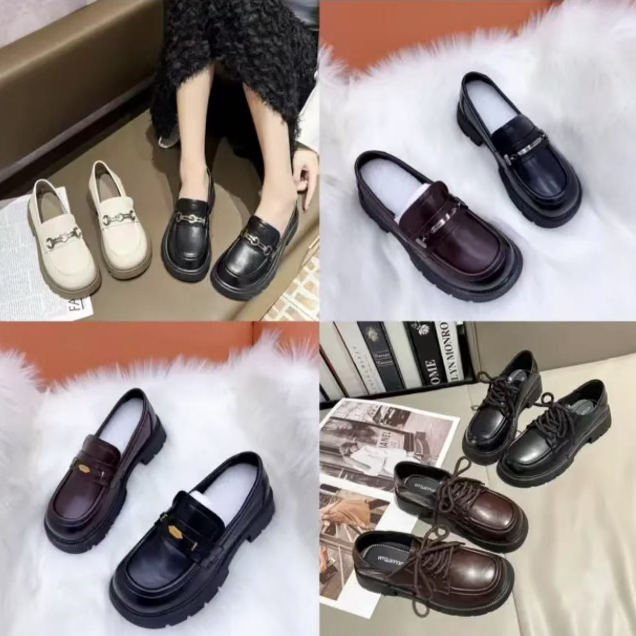 【品牌撤柜断码】新款孤品断码 百搭皮鞋 乐福一脚蹬 全场清清清