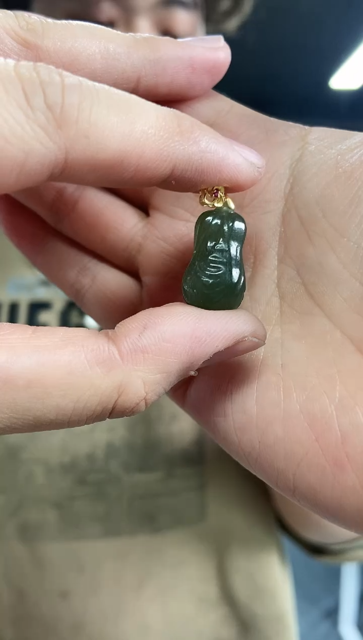 【闪购商品】和田玉颈饰银S925镶嵌多样性发其一颜色微差