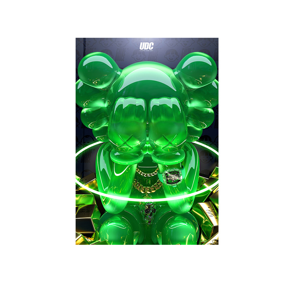 UDC 绿 KAWS 潮流版画