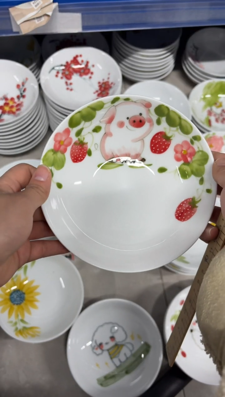 景德镇手绘釉中彩（食品级）小胖碗