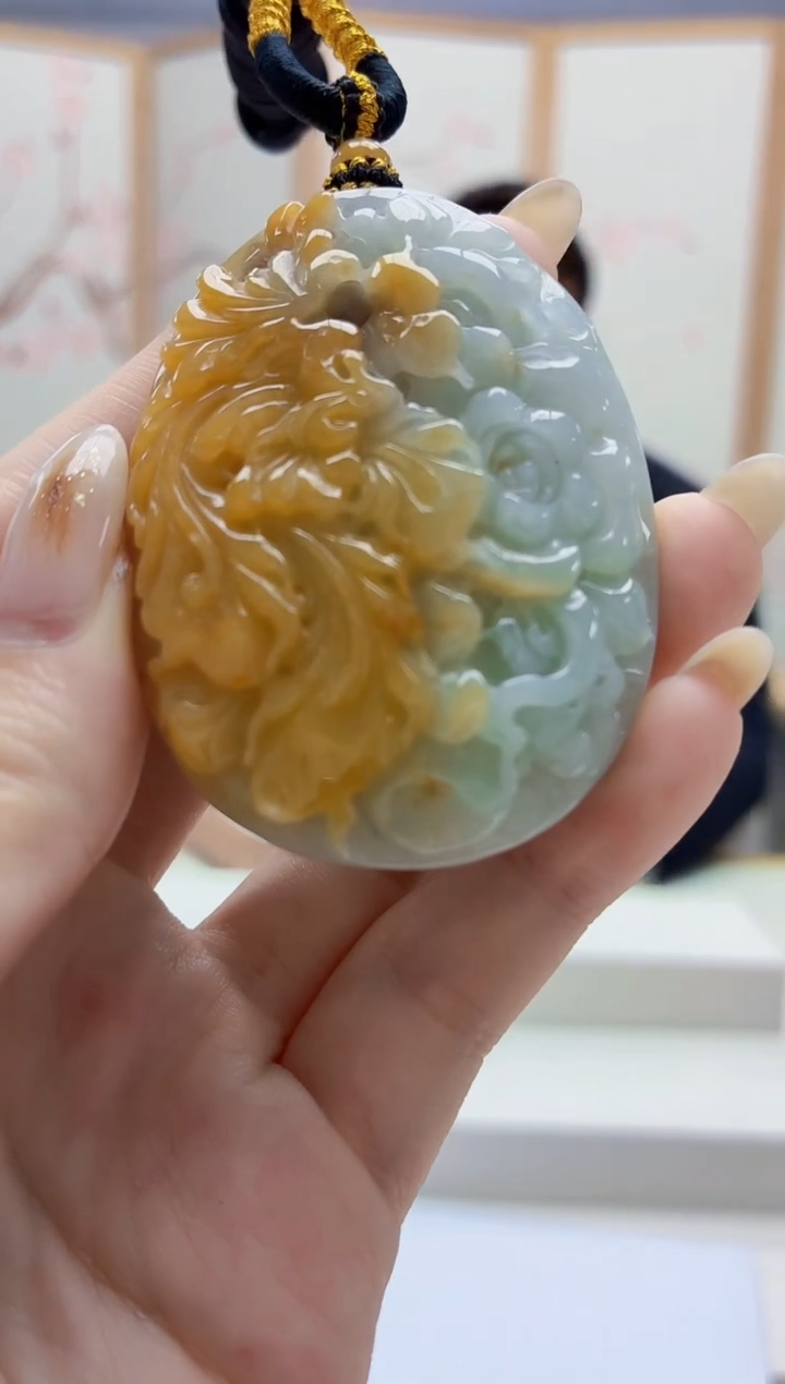 未镶嵌定制翡翠5060jw-毛货挂件87