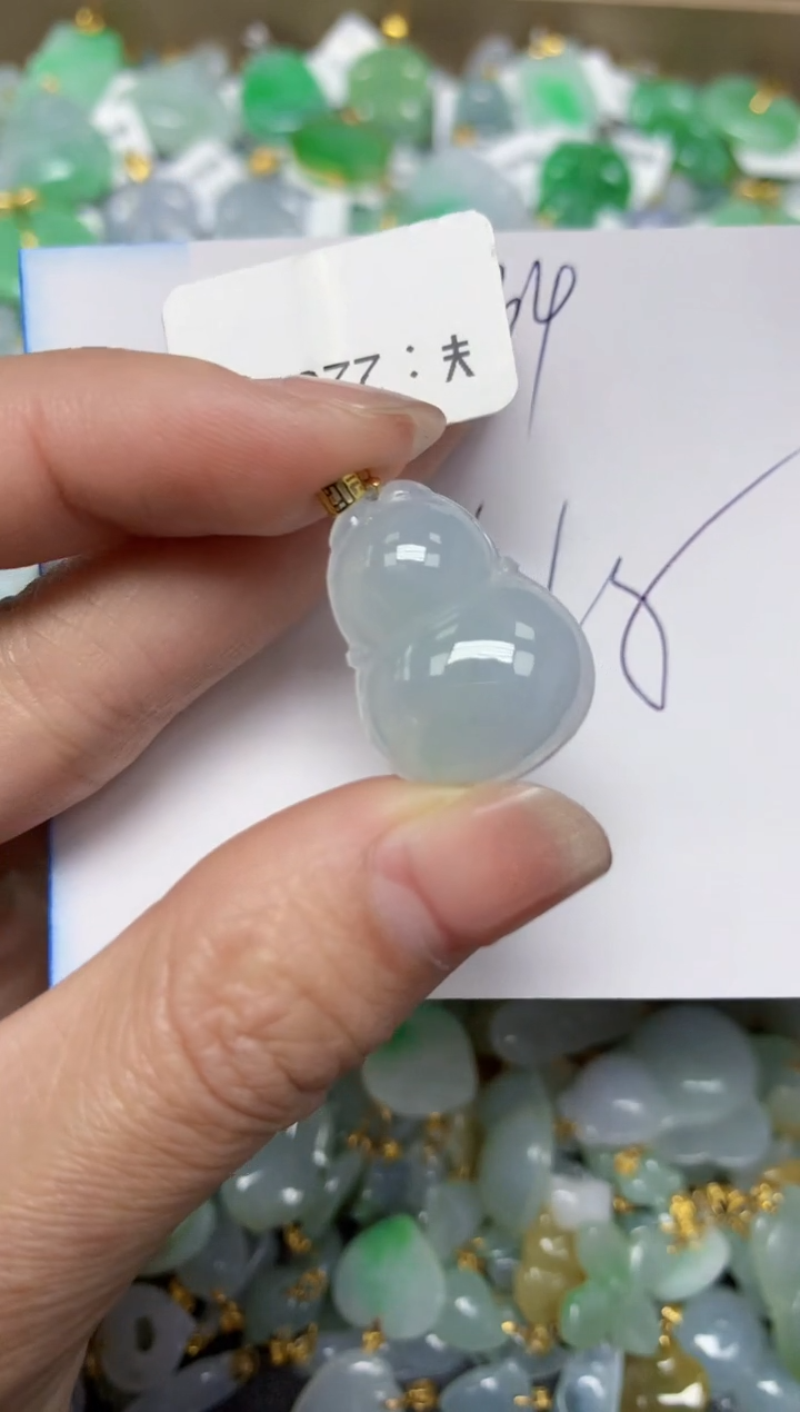 【闪购商品】翡翠颈饰18K金镶嵌 天然翡翠A货