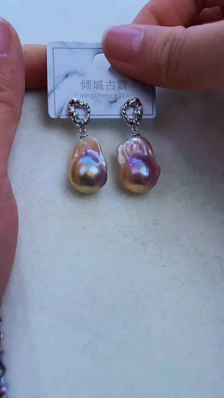 【闪购商品】银S925镶嵌淡水珍珠耳饰353