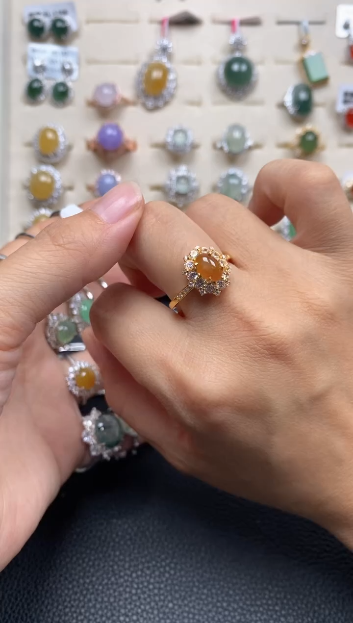 【闪购商品】翡翠戒指银S925镶嵌1111111