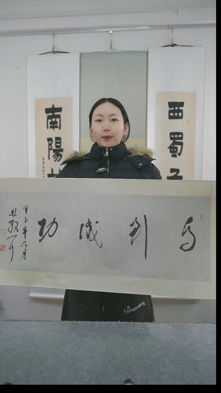 书法卧**胆林老师书法托底