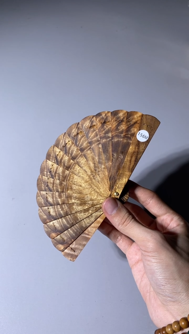 【闪购商品】金丝楠156号10cm金丝楠迷你扇