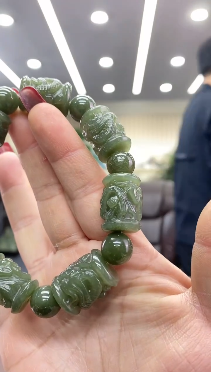 【闪购商品】透闪石质玉手串未镶嵌手串