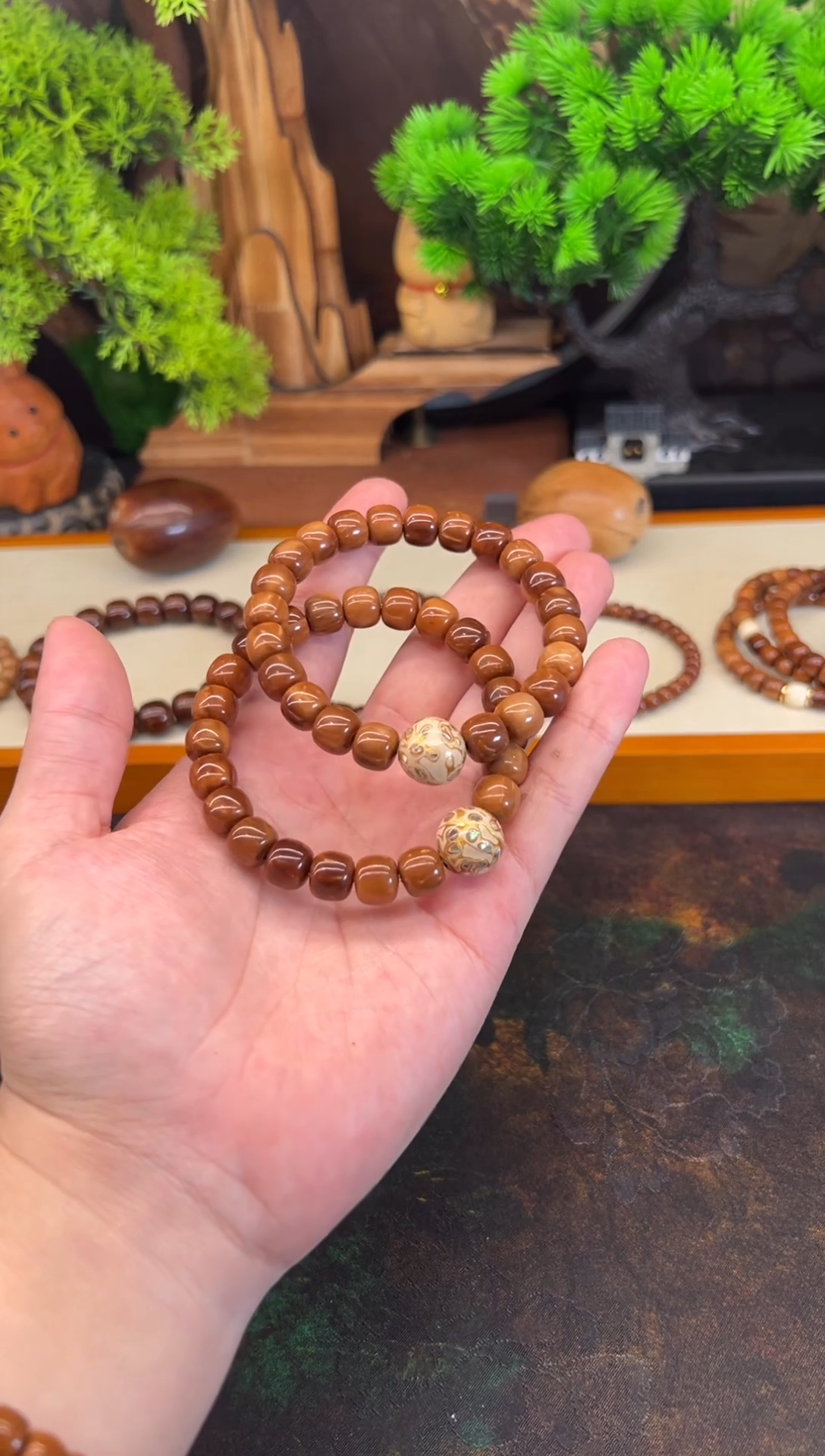 手串库克库克8*9老型香槟色大漆