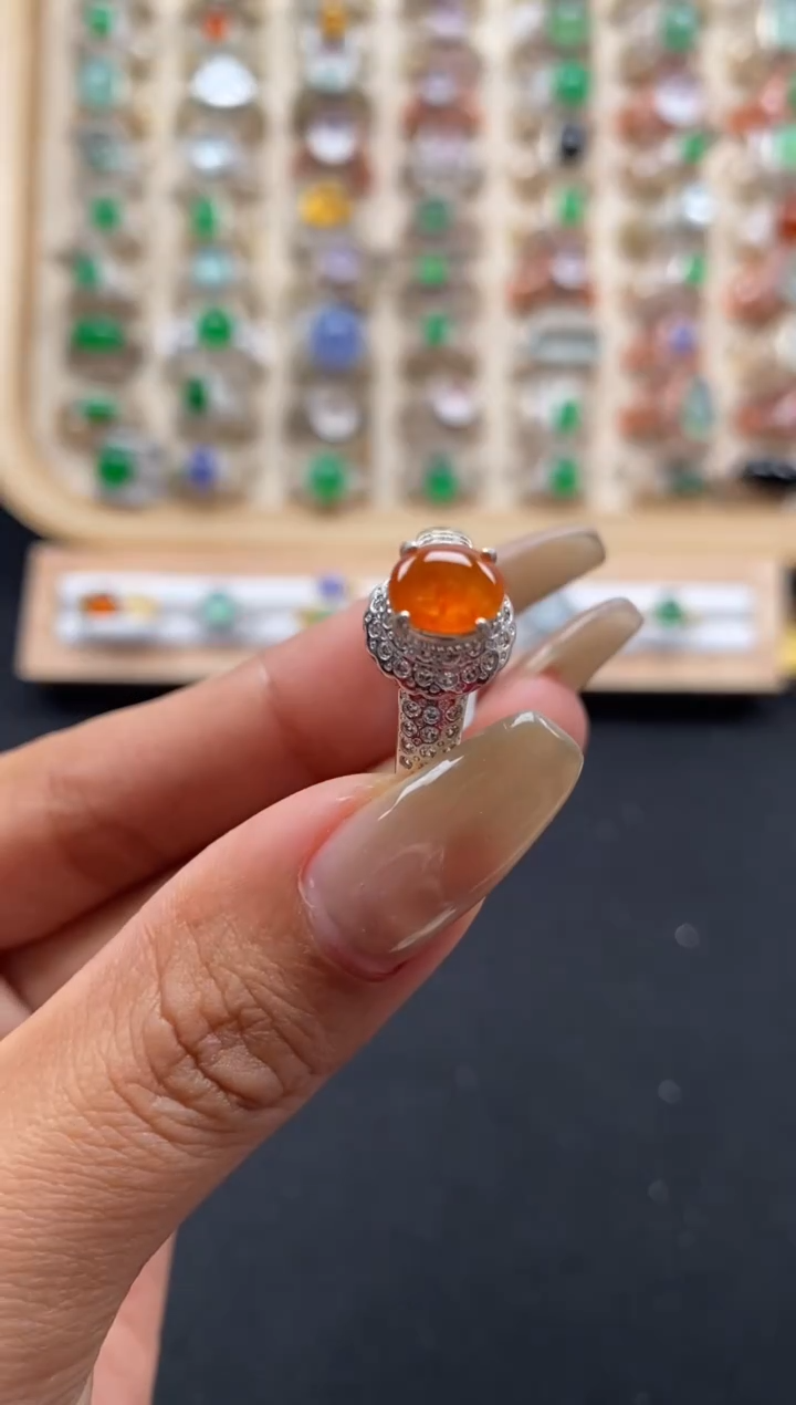 未镶嵌戒指翡翠缅甸天然a货翡翠