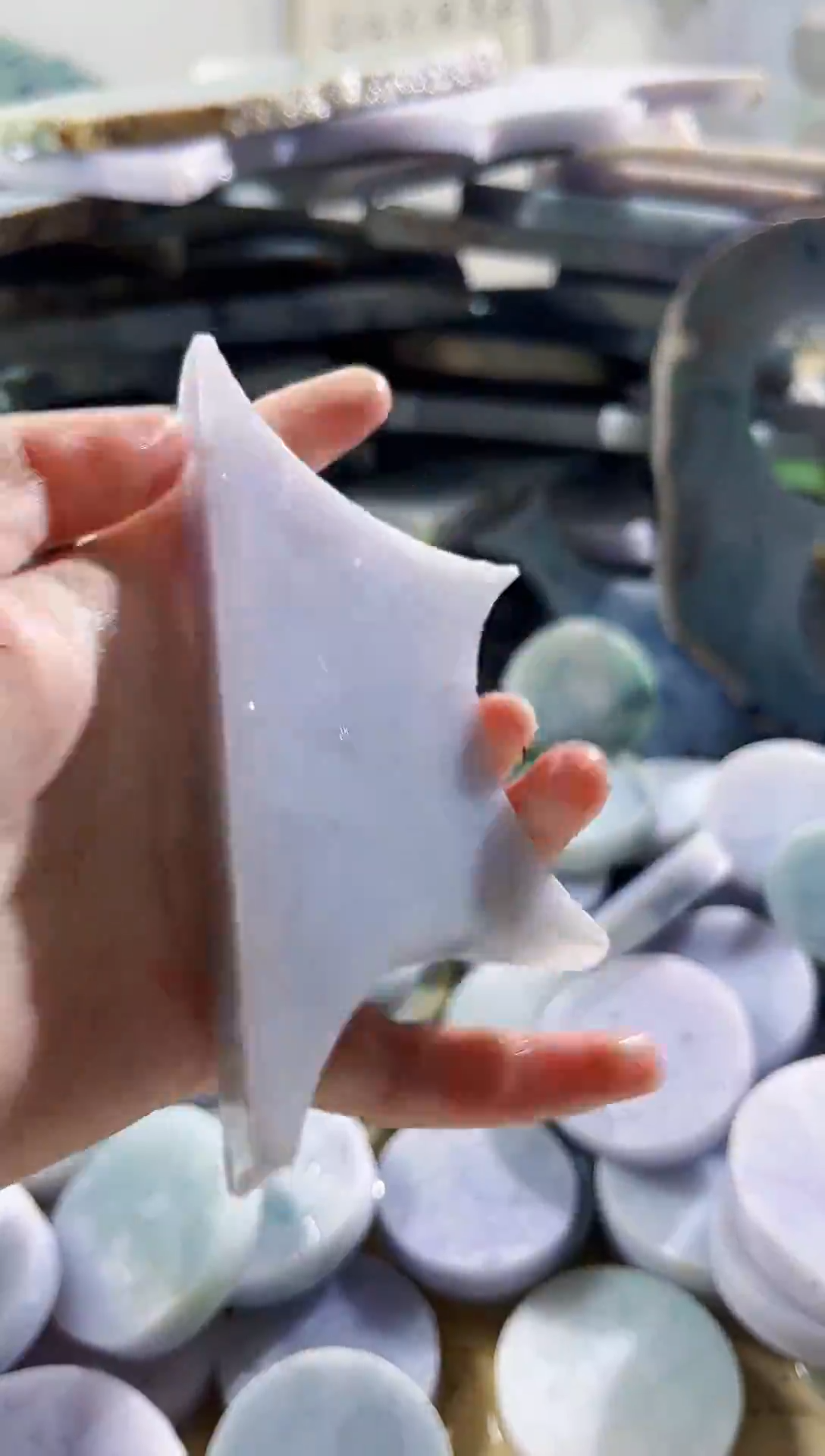 翡翠散珠缅甸翡翠A货柠399