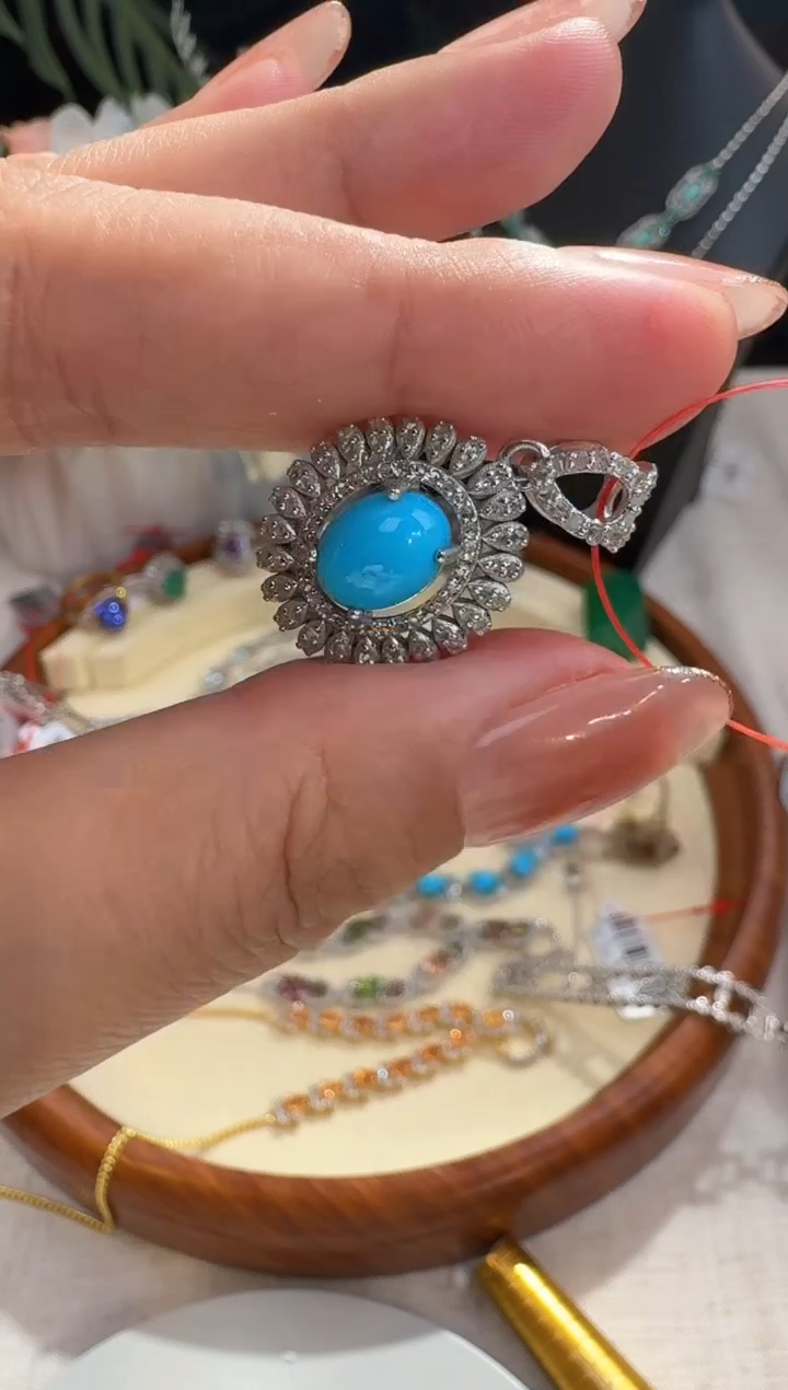 【闪购商品】绿松石颈饰未镶嵌吊坠