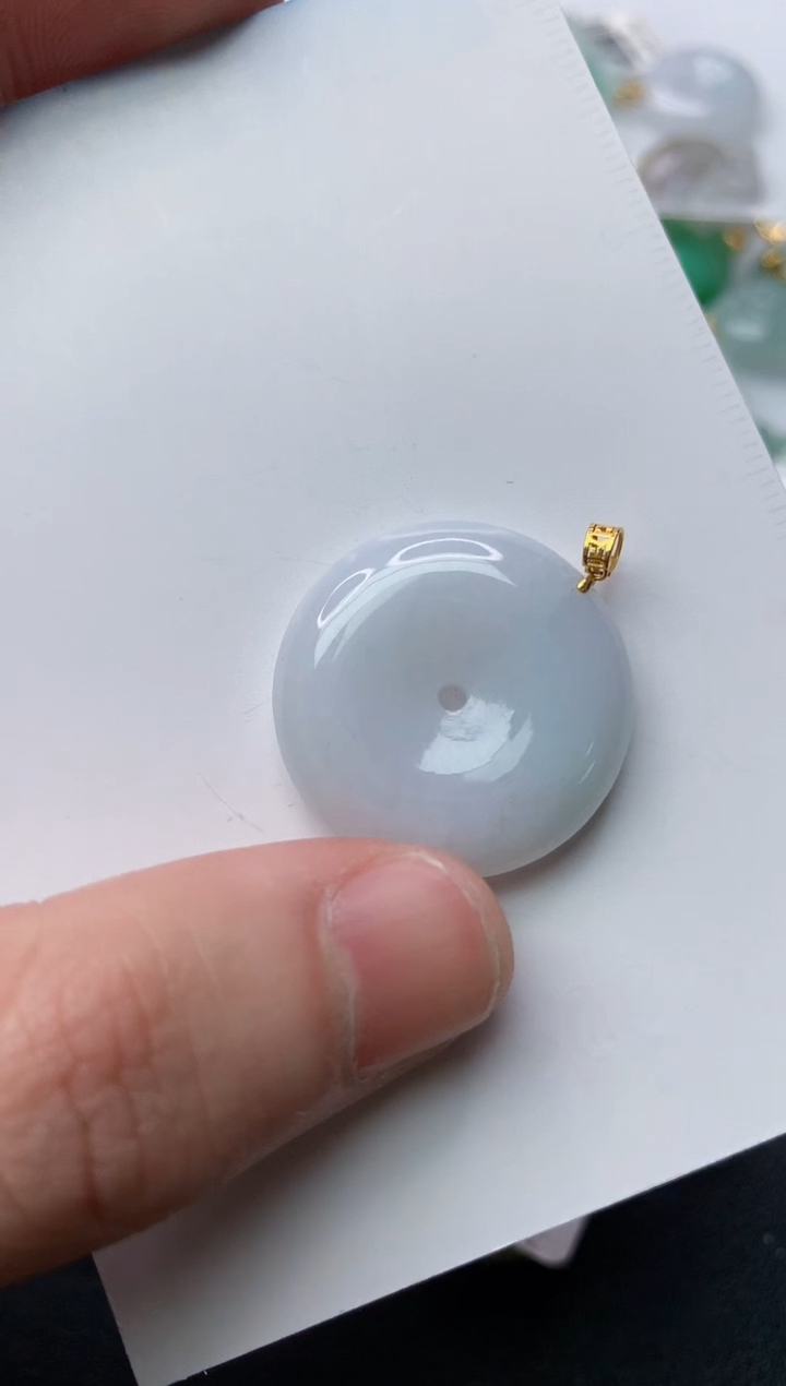 【闪购商品】翡翠颈饰18K金镶嵌53.........