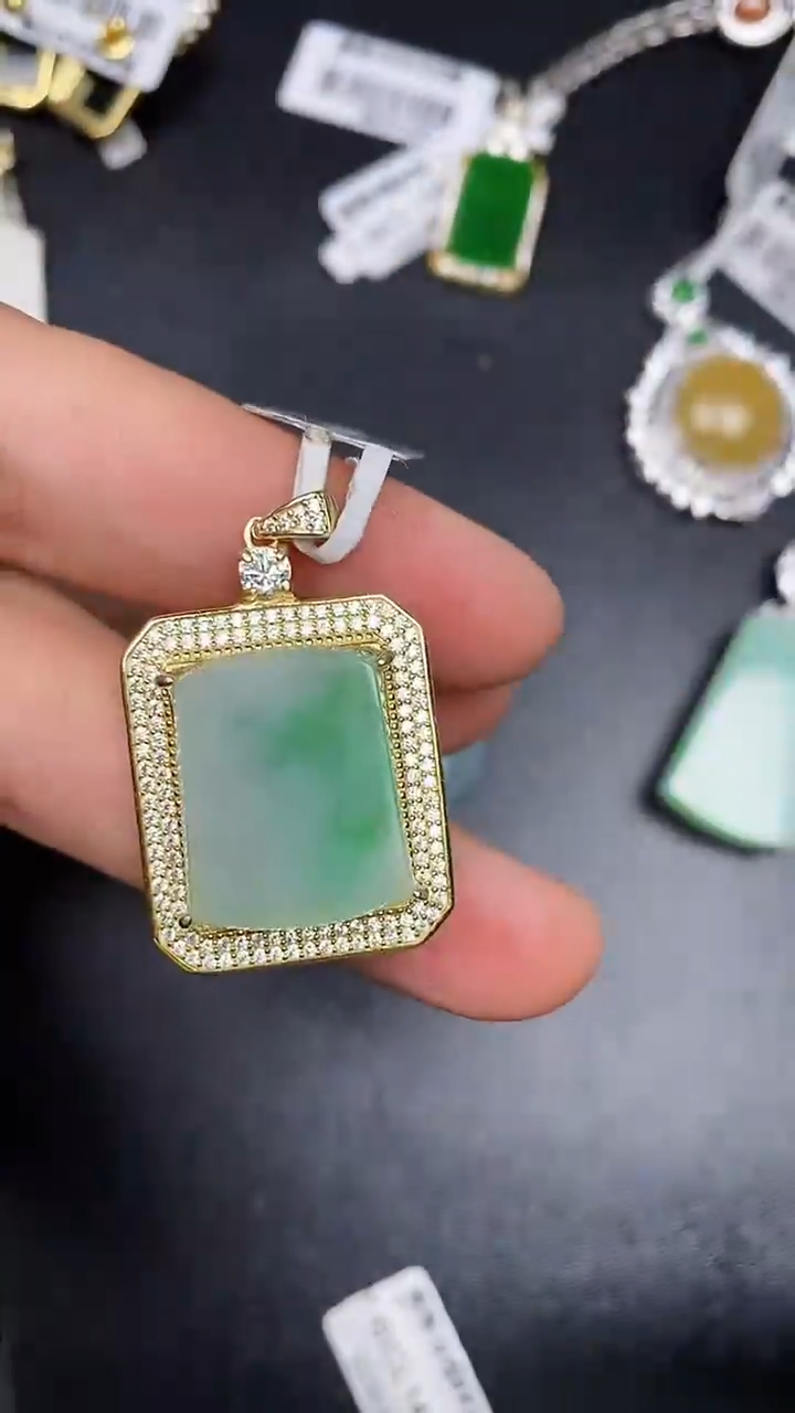 银S925镶嵌戒指翡翠2360