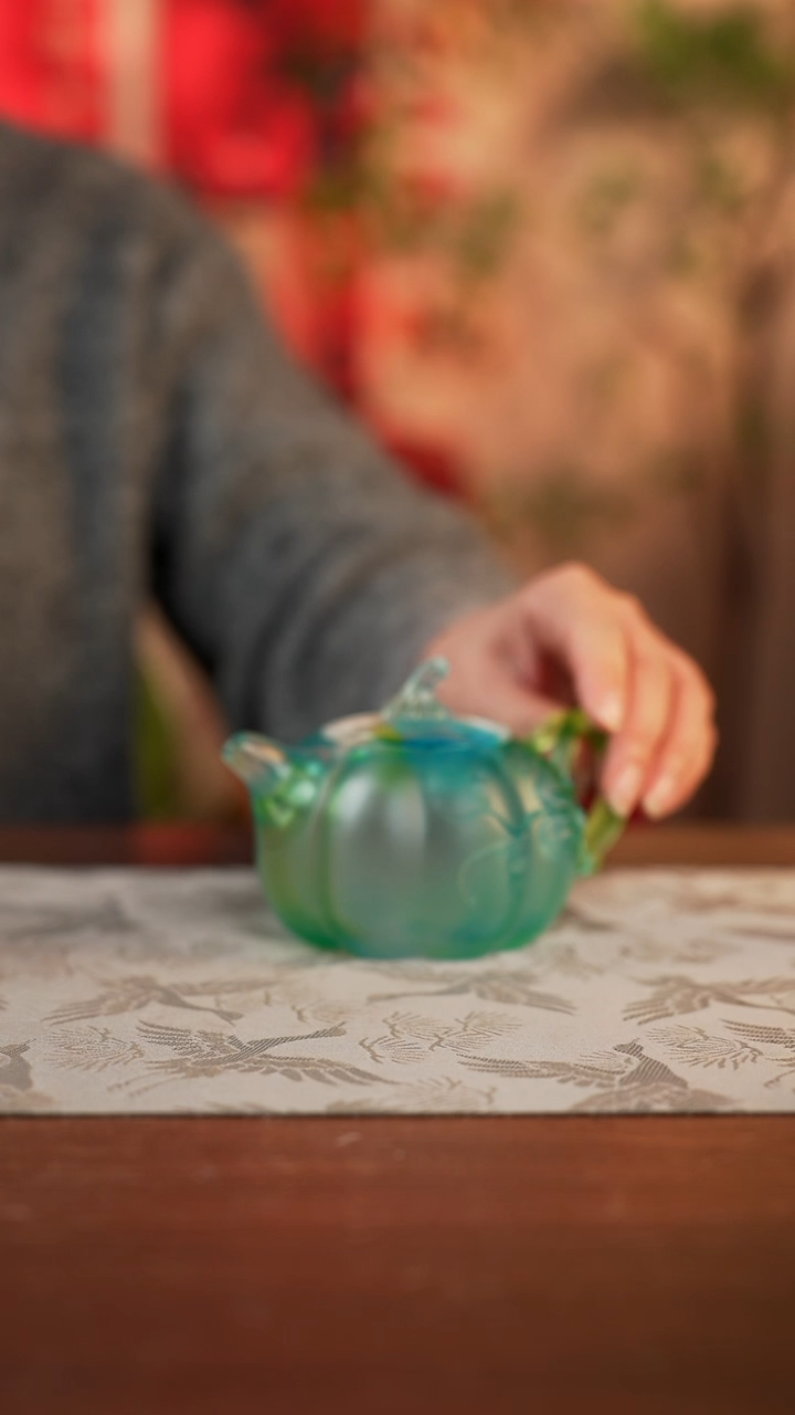 【闪购商品】10号闪购南瓜壶蓝绿色