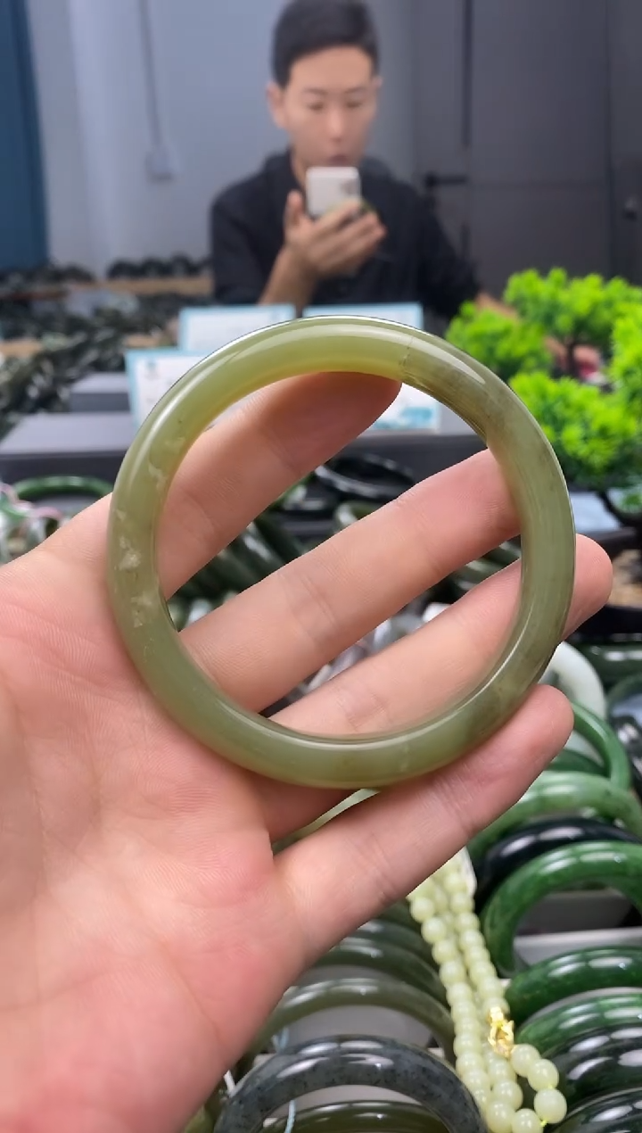 未镶嵌手镯和田玉59.3