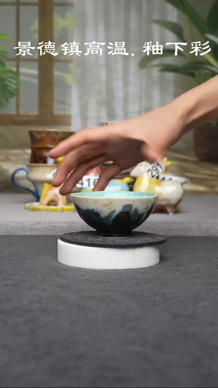 杯子陶344原创景德镇手工高温陶瓷