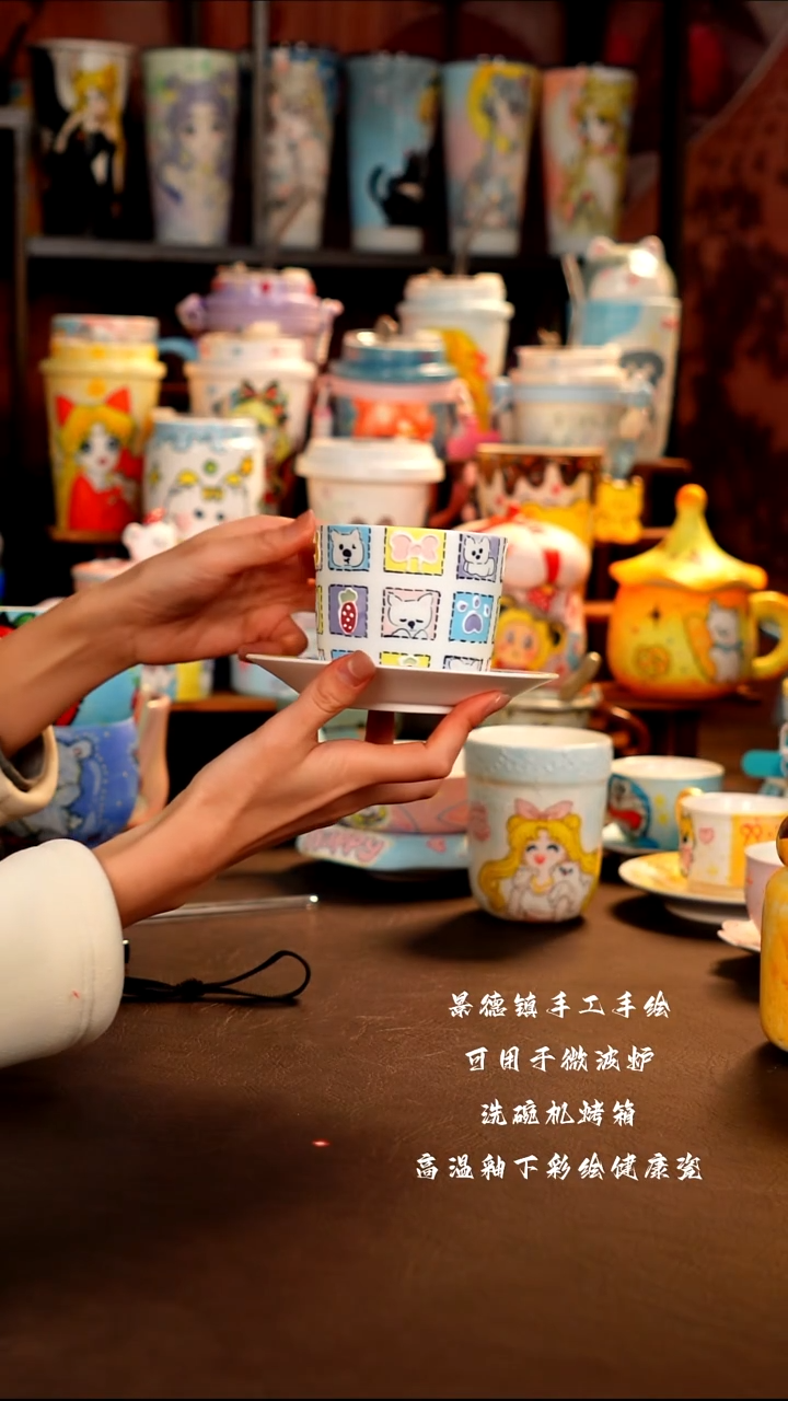 景德镇手工手绘杯杯