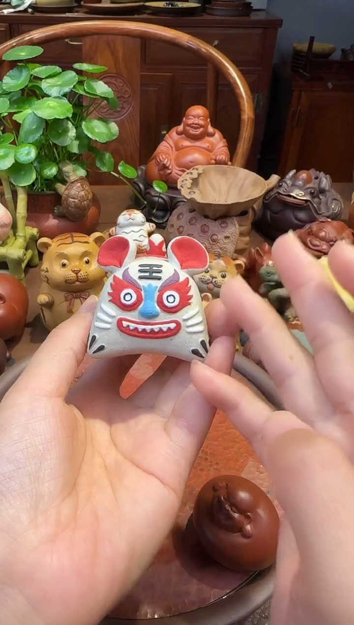 紫砂茶宠紫砂布老虎