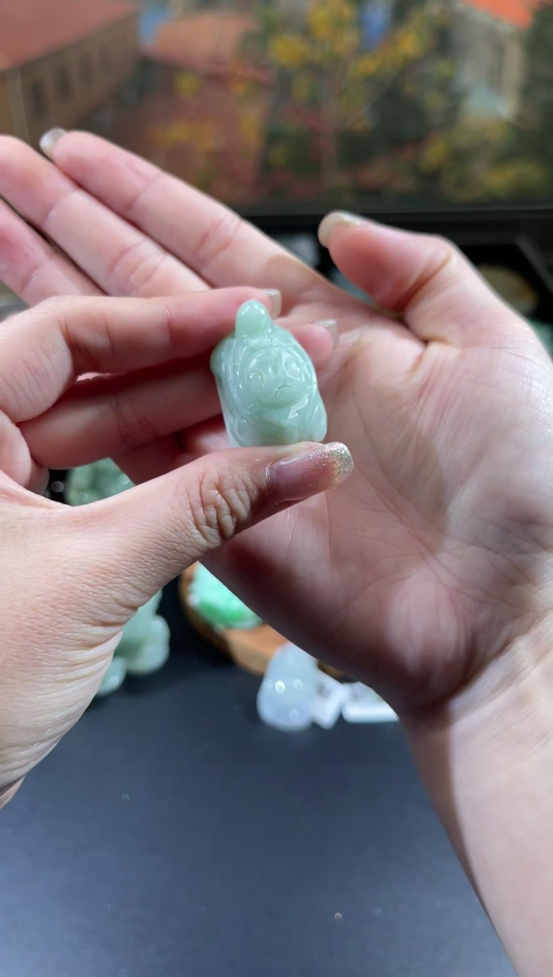 【闪购商品】翡翠颈饰未镶嵌龟000121