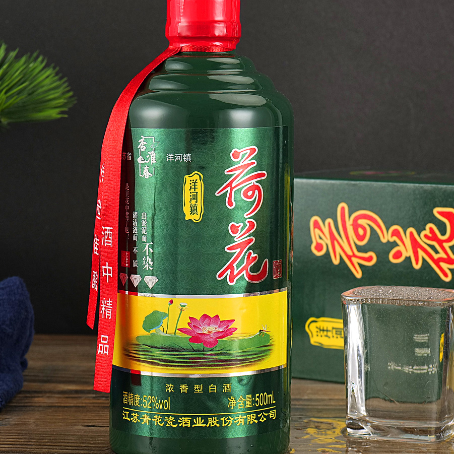 韵之源DN  荷花浓香型高度白酒500ml（1瓶）52度