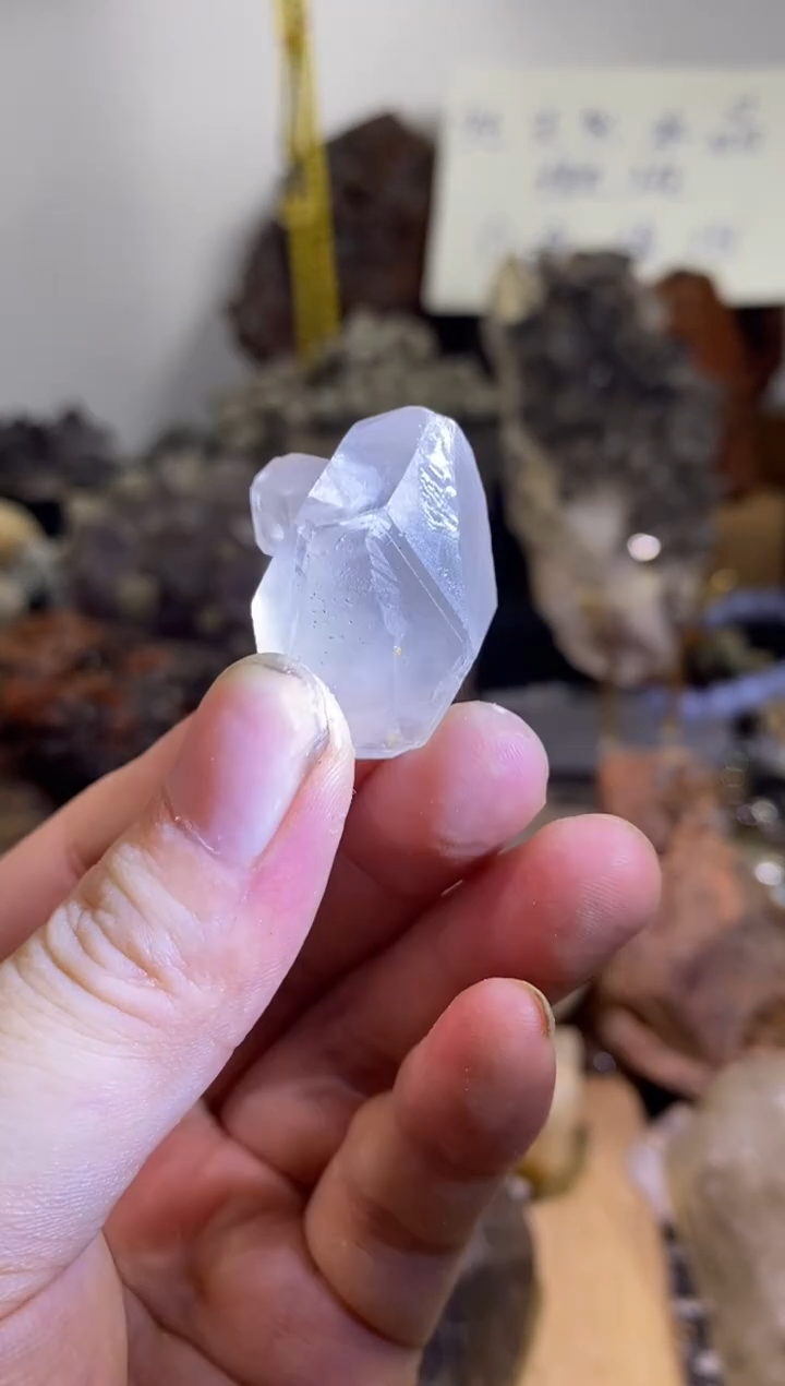 未镶嵌珠宝半成品水晶49号金口河水晶+上帝指纹