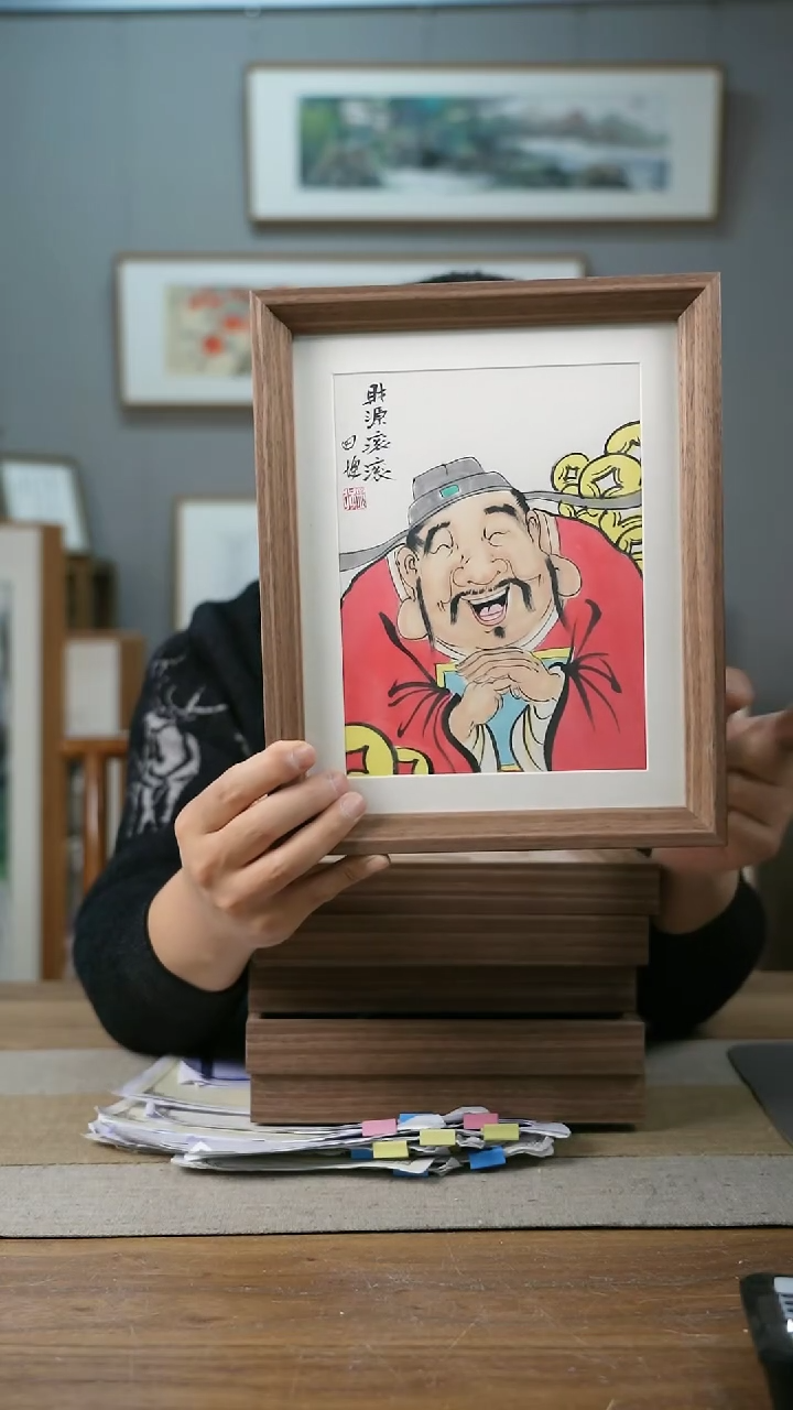 【闪购商品】书法协会会员老师带框作品-手书/绘同款作品