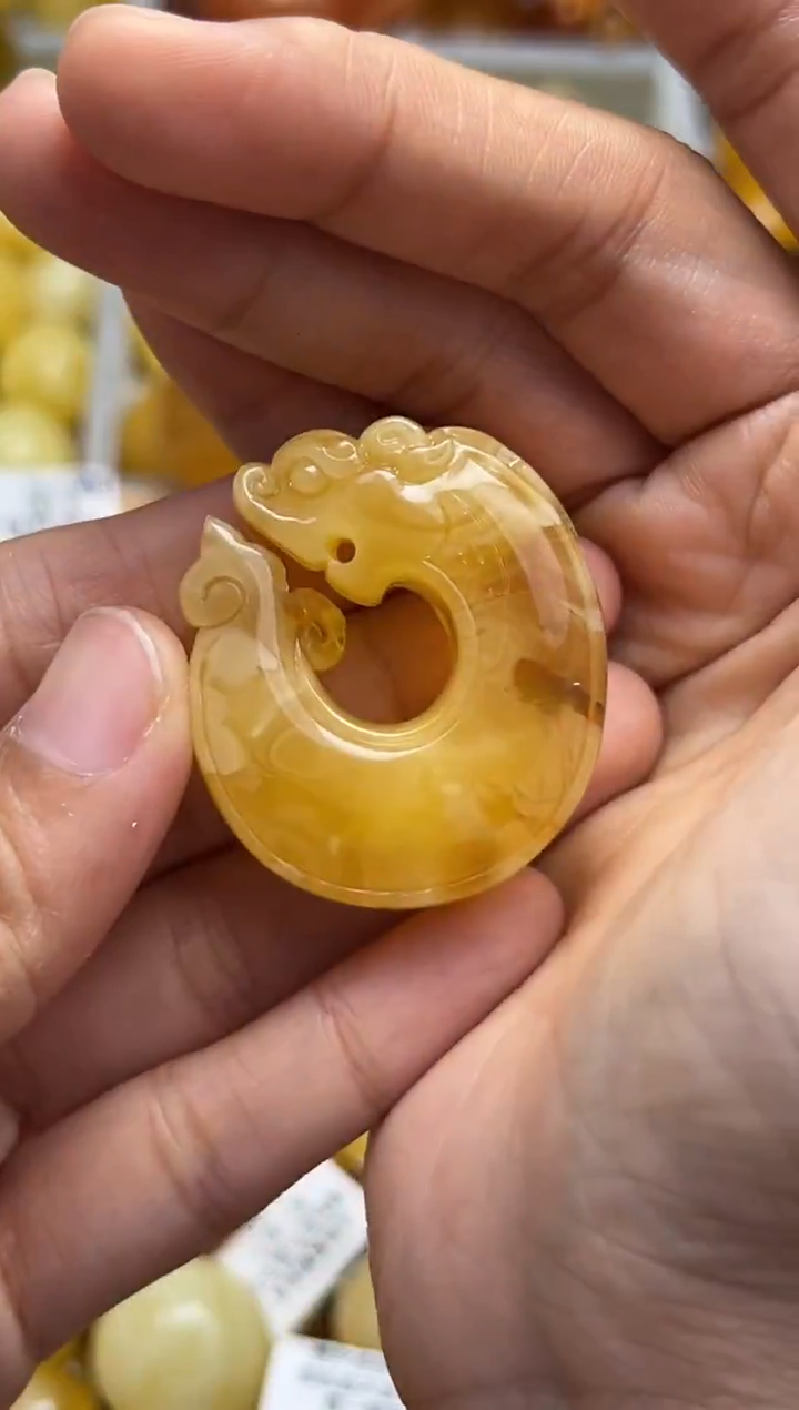 裸石蜜蜡未镶嵌《****》天然蜜蜡微瑕珠子 假一赔万