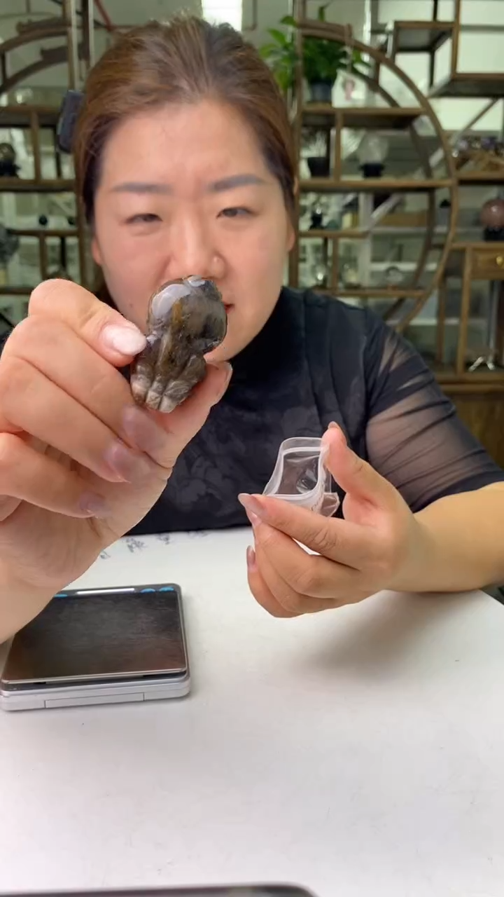 水晶珠宝半成品未镶嵌极光23貔貅D624