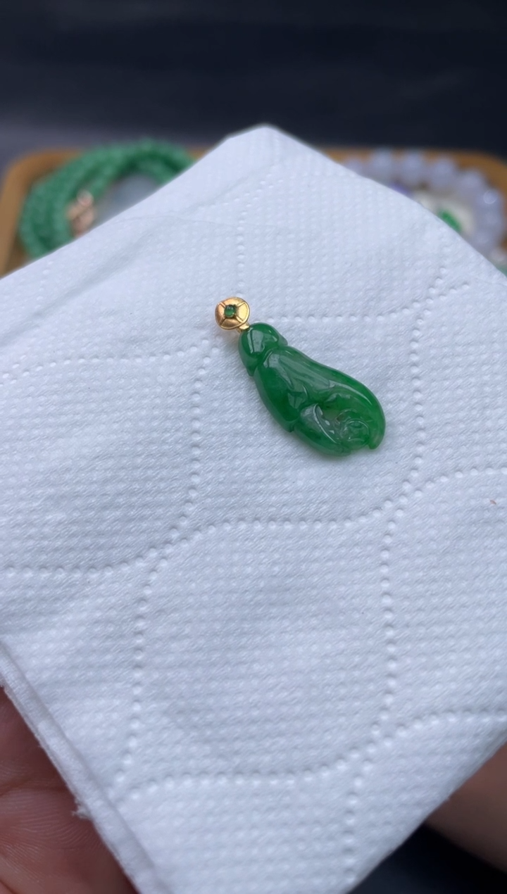 【闪购商品】翡翠颈饰18K金镶嵌116..........