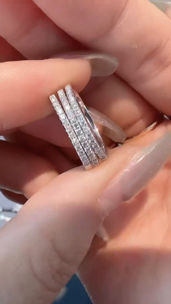 【闪购商品】钻石戒指/指环18K金镶嵌多样性发一