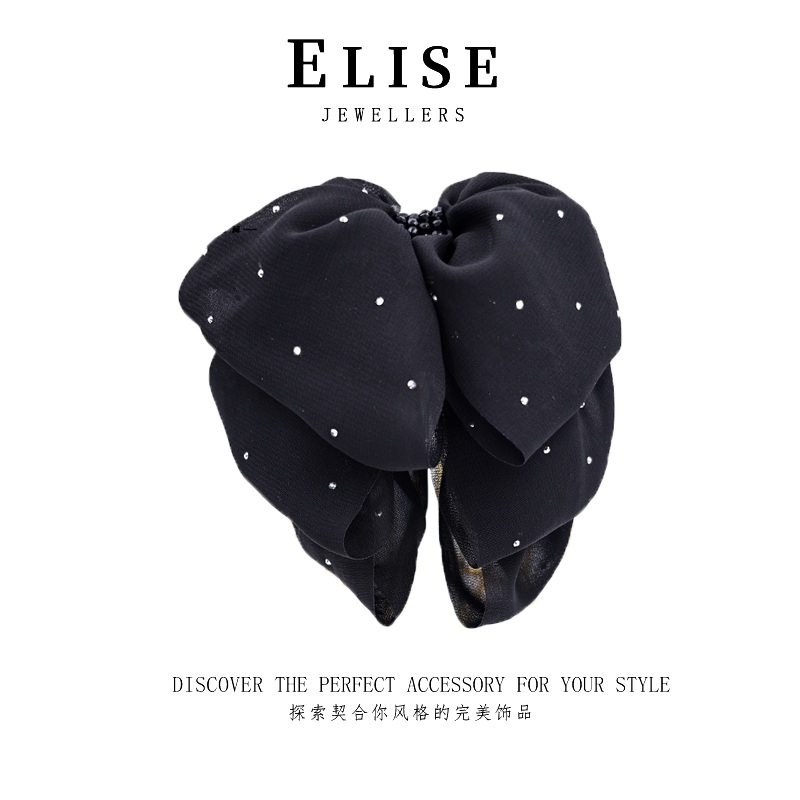 艺丽丝东方之珠轻奢高级蝴蝶 [梦中芭蕾]4cm马尾夹YL933