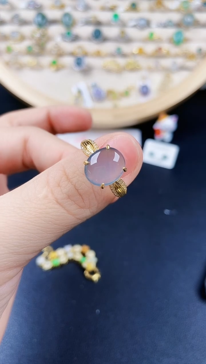 【闪购商品】翡翠银S925镶嵌戒指646466