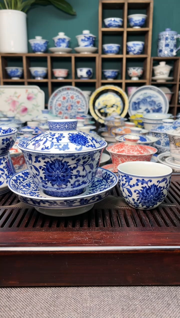 【闪购商品】景德镇高温陶瓷茶具8888